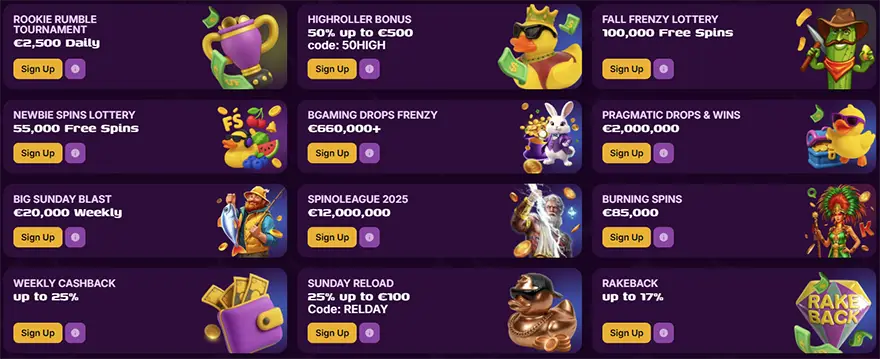 Duckysino Casino Promoties
